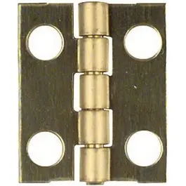 0.75 X 5/8-Inch Narrow Light-Duty Brass Hinges – 4-Pack 1
