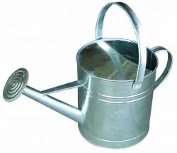 10-Quart Galvanized Steel Watering Can – Rust-Resistant, Ergonomic Design For Gardens 1