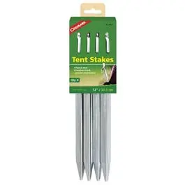12-Inch Heavy-Duty Steel Tent Stakes – Orange Coated 1