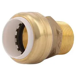 3/4-Inch Pvc Push-Fit To 3/4-Inch Male Pipe Thread (Mpt) Connector 1