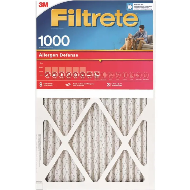 3M Filtrete High-Efficiency Hvac Filter – 16" × 20" × 1", 1000–1085 Mpr 1
