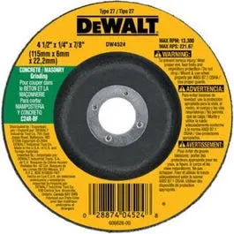 4.5-Inch Masonry Cutting Wheel — 0.25-Inch Thickness, Fast-Cut Design 1