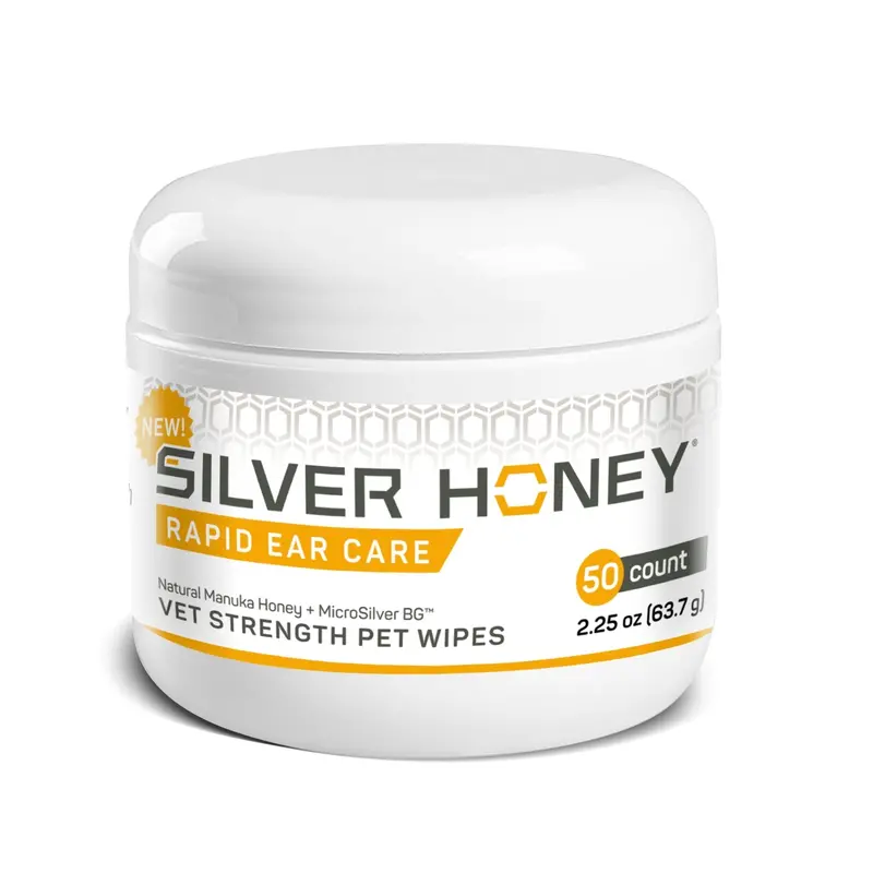 Absorbine Silver Honey Rapid Ear Care Wipes – Vet-Formulated Pet Cleansers 1