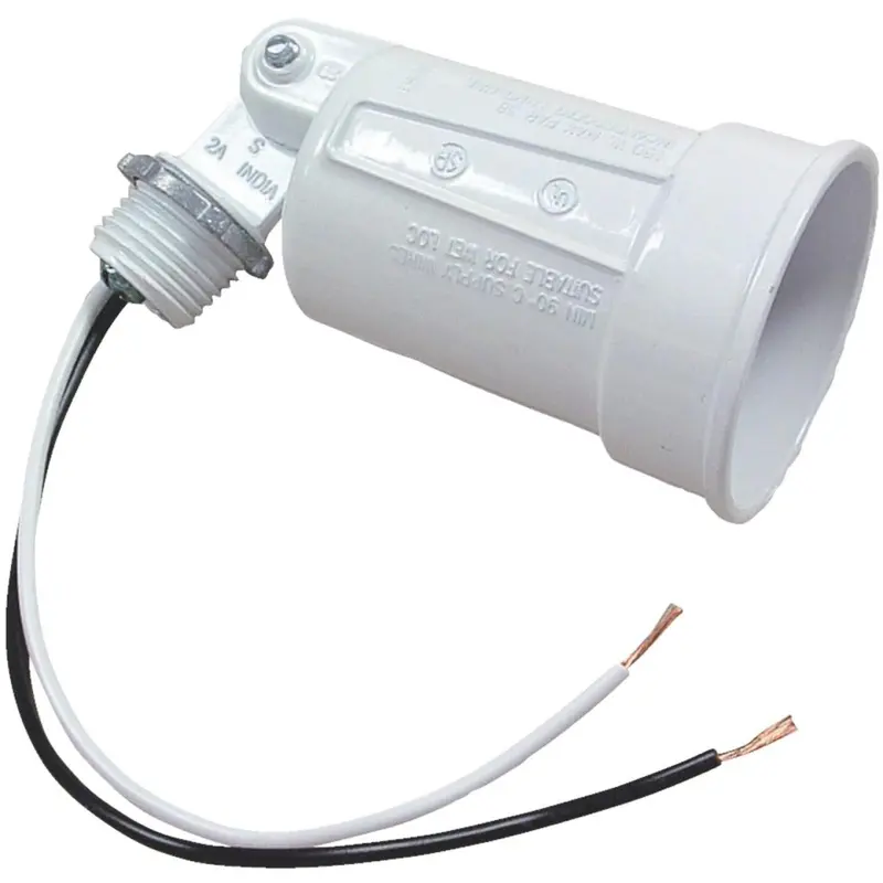 Bell Par38 White Weatherproof Lampholder (150W, Shrink-Wrapped) 1