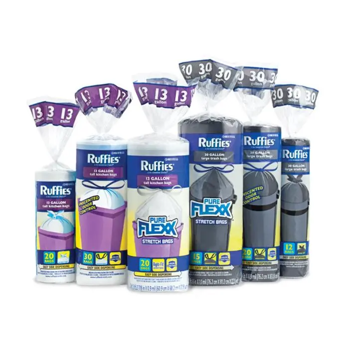 Berry Plastics Ruffies® Heavy-Duty Trash Bags – Extra-Durable Liners 1