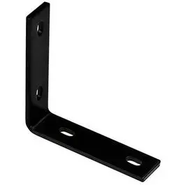 Black Steel Corner Brace – 6.25-Inch Length 1