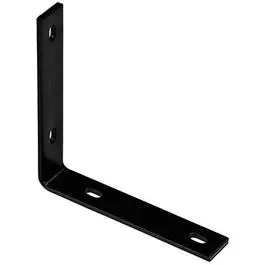 Black Steel Corner Brace – 8.25-Inch Size 1