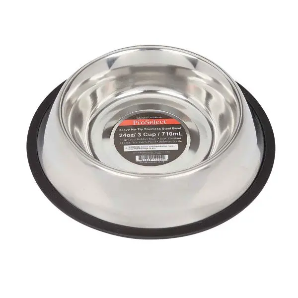 Boss Pet Edge Proselect X-Super Heavy No-Tip Mirror Bowls – 24 Oz Dual-Purpose Pet Dish Set 1