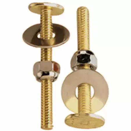 Brass Toilet Bolt Set, 1/4-20 Inch X 2.25 Inches By Plumb Pak 1