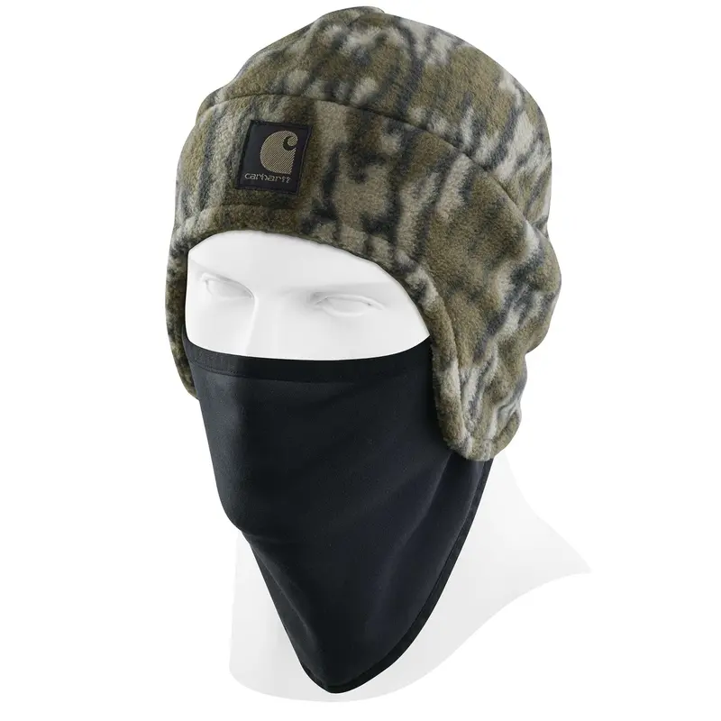 Carhartt Camo Fleece 2-In-1 Reversible Hat 1