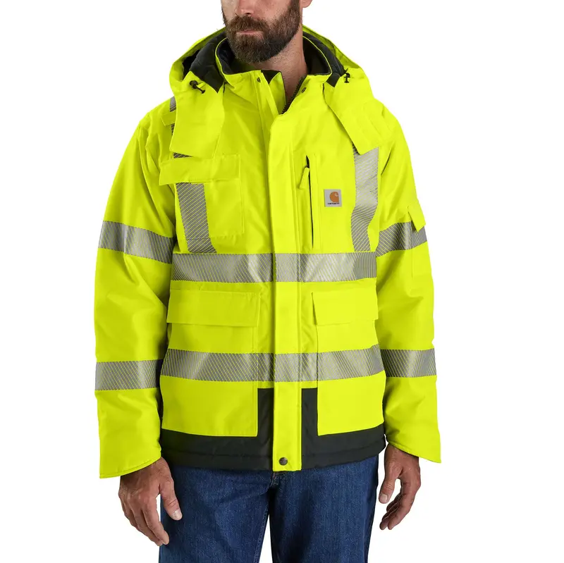 Carhartt Class 3 High-Visibility Sherwood Jacket – Waterproof Workwear 1