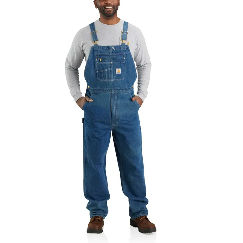 Carhartt Loose-Fit Denim Bib Overalls – Darkstone 1