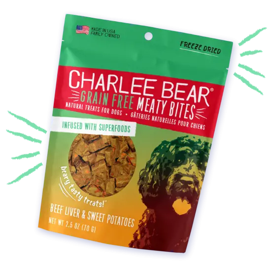Charlee Bear Grain-Free Beef Liver & Sweet Potato Bites – High-Value Training Treats 1