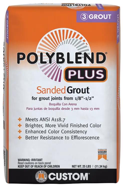 Custom Building Products Polyblend Plus Sanded Grout – Premium Tile Joint Compound 1