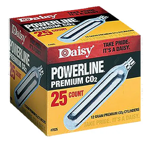 Daisy Powerline 12G Co2 Cartridges – 25-Pack For Airguns And Bb Pistols 1