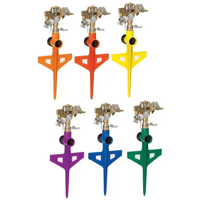 Dramm Colorstorm Impulse Sprinkler On Adjustable Stake For Lawn Irrigation 1