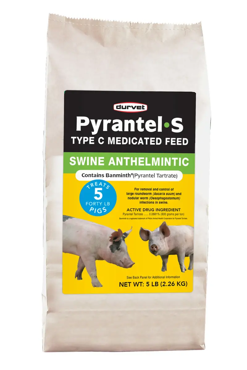 Durvet Pyrantel Pamoate Swine Dewormer – Type C Medicated Feed 1