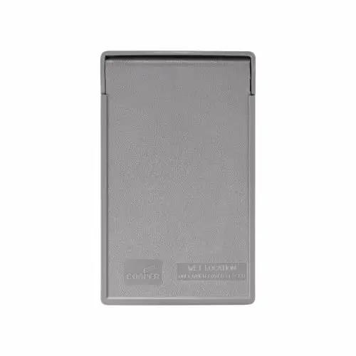 Eaton Cooper Wiring Vertical Non-Metallic Gfci Or Decorator Cover – Gray 1
