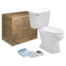 Elongated White Toilet Kit – 12-Inch Rough-In 1