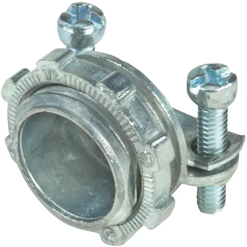 Halex Die-Cast Zinc Box Connector For 10–3 Awg Wire – 5-Pack 1