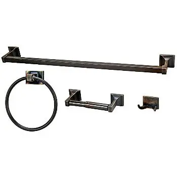 Hardware House 689554 Sunset Collection 4-Piece Bath Hardware Set In Classic Bronze 1