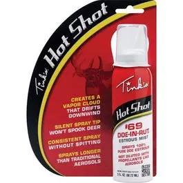 Hot Shot Doe-In-Rut Lure Mist – 3 Oz Estrus Scent For Whitetail Hunting 1