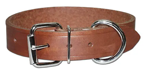 Leather Brothers Bully Stick Leather Dog Collar 1