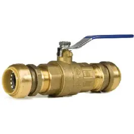 Low-Lead 3/4-Inch Push-On Ball Valve 1