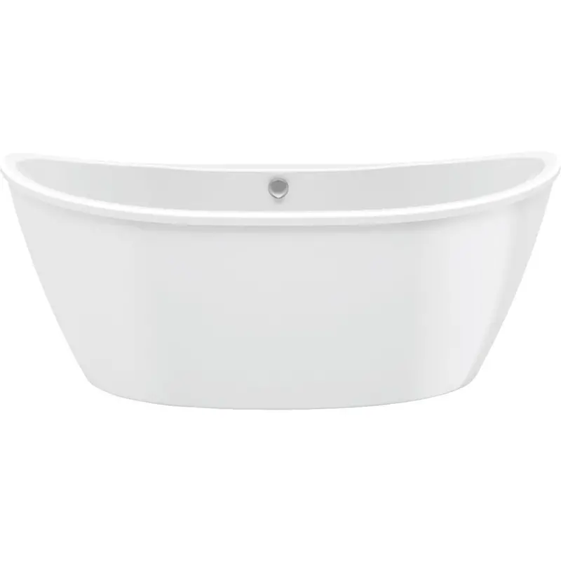 Maax Delsia Freestanding Soaking Tub – 66" L × 36" W × 26" H, White Finish 1