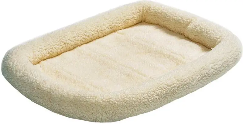 Midwest Quiet Time Natural Fleece Pet Bed – Plush Comfort 1