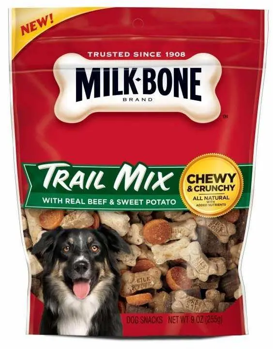 Milk-Bone Trail Mix Dog Treats – Chewy & Crunchy Blend With Real Beef And Sweet Potato 1