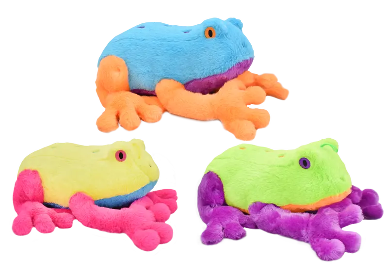 Multipet Jumbo Frog Plush Dog Toy 1