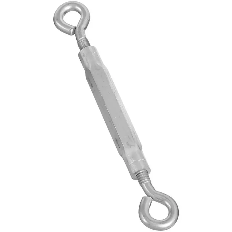 National Zinc Hook & Eye Turnbuckle, 1/4" X 7.5" 1