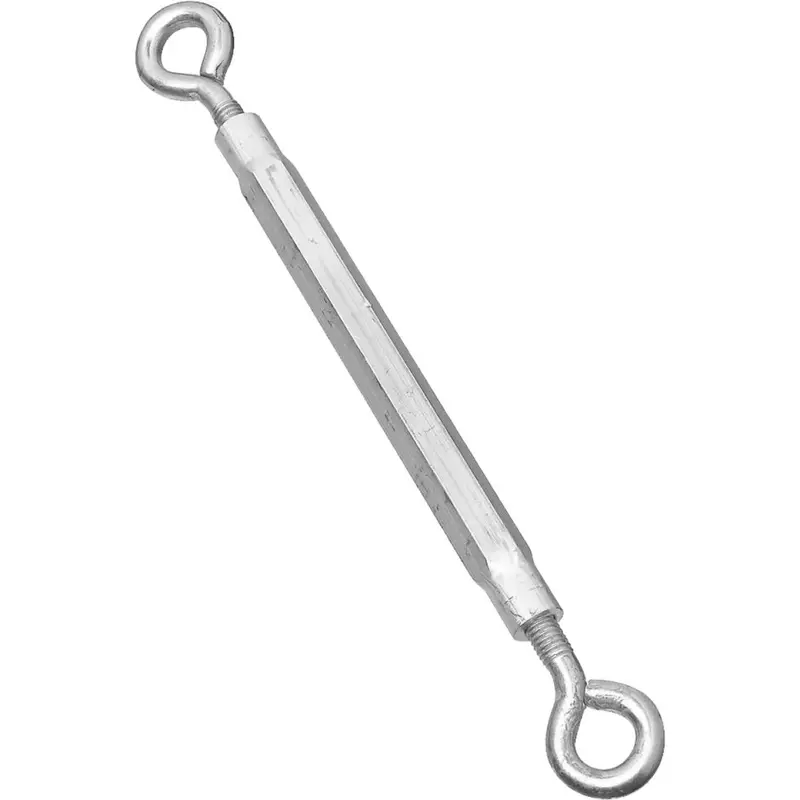 National Zinc Turnbuckle With Hooks, 3/8" X 16" 1