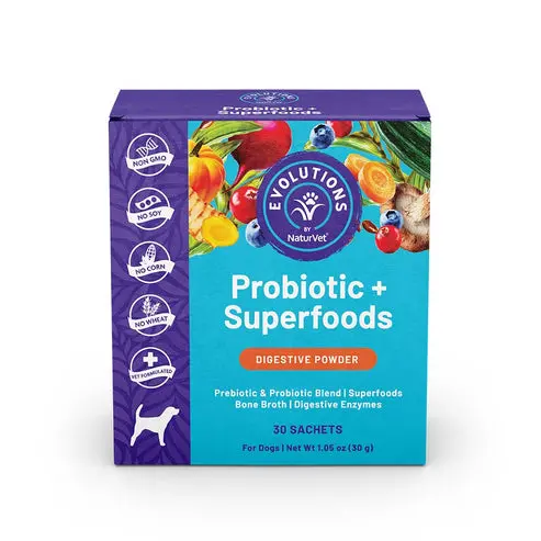 Naturvet Evolutions Probiotic + Superfoods Supplement – Daily Wellness Sachets 1
