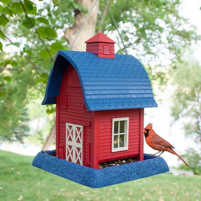 North States Village Collection Barn-Style Bird Feeder In Americana Finish 1