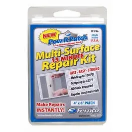 Pow-R-Patch Multi-Surface Repair Patch – 4 X 6 Inch Self-Adhesive Kit 1