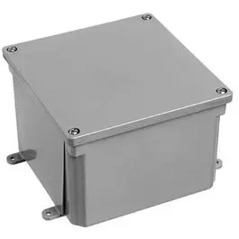 Pvc Molded 4X4X4-Inch Junction Box – Weather-Resistant Electrical Enclosure 1