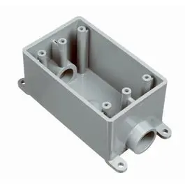 Pvc Single-Gang Field Service Continuous Box — 0.75-Inch Depth 1