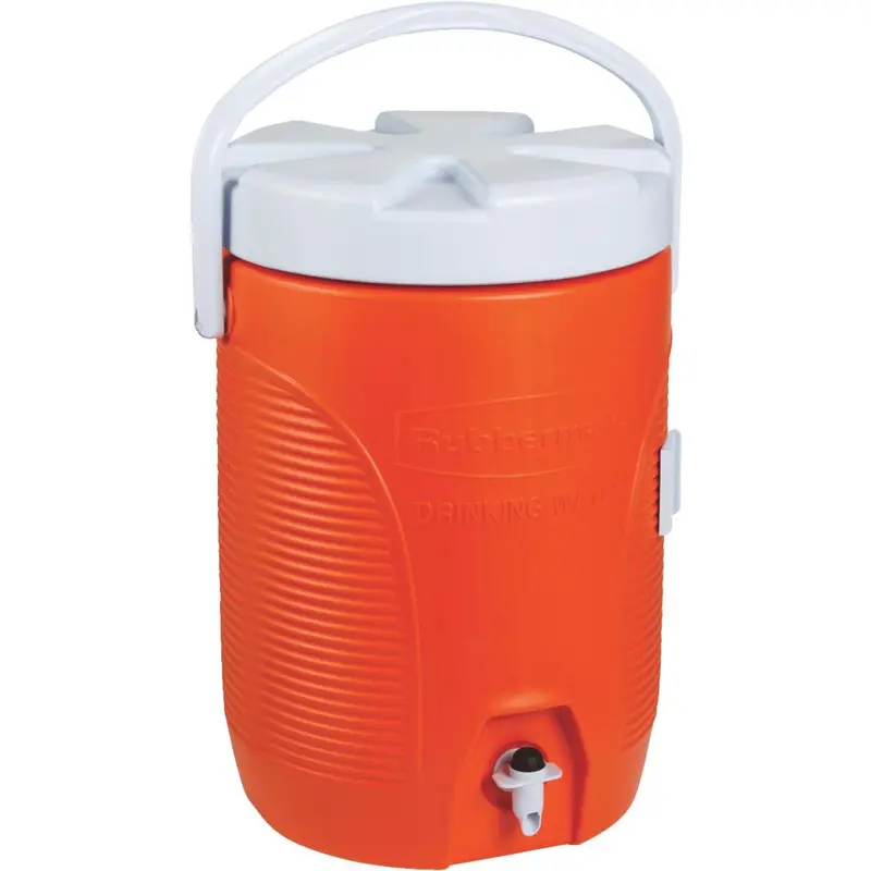 Rubbermaid 3-Gallon Orange Swing-Top Water Jug 1