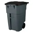 Rubbermaid Commercial 50-Gallon Gray Rollout Waste Container 1