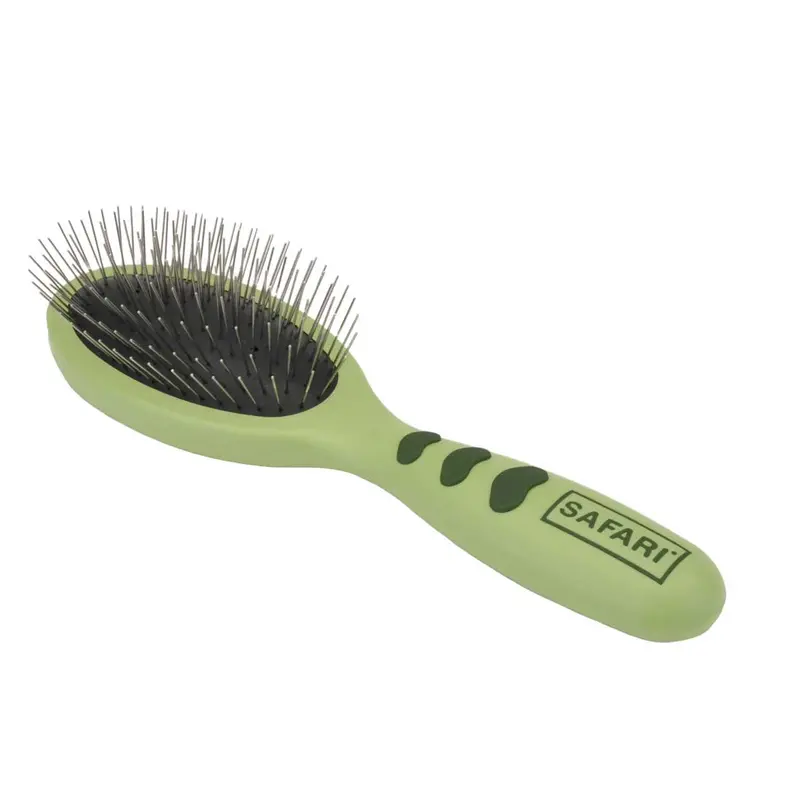 Safari Wire Pin Brush With Ergonomic Plastic Handle 1