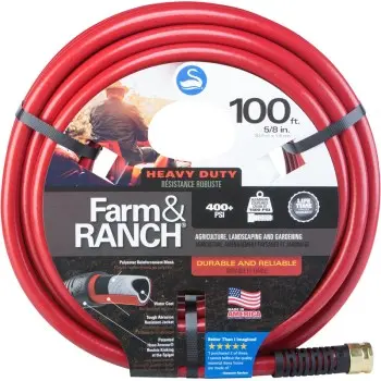 Sanfarm & Ranch Heavy-Duty Garden Hose – Reinforced For Farm Use 1