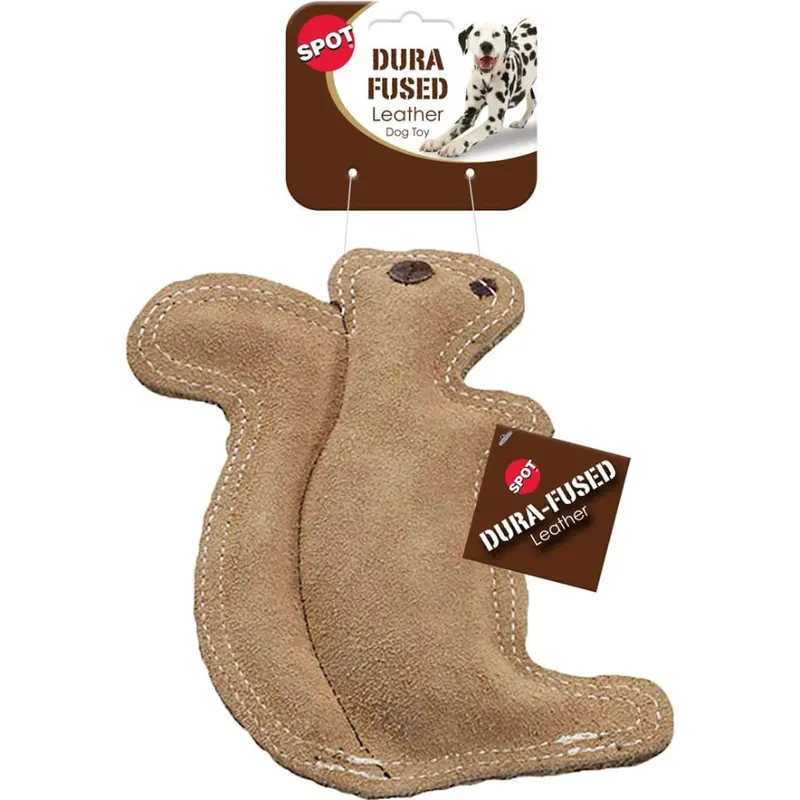Spot Dura-Fused Leather Squirrel Cat Toy 1
