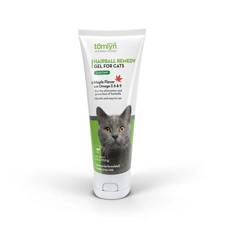 Tomlyn Laxatone Hairball Remedy For Cats – Maple-Flavored Gel Supplement 1