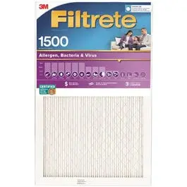 Ultra Allergen Pleated Air Filter – Purple, 12" X 20" X 1", 3-Month Lifespan 1
