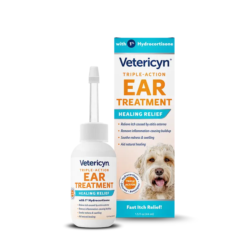 Vetericyn Triple-Action Veterinary Ear Treatment For Dogs And Cats 1