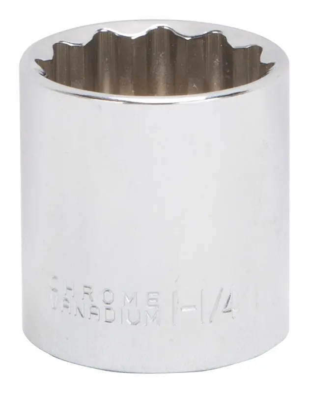 Vulcan Chrome Vanadium 12-Point Socket – 1/2-Inch Drive, Standard Pattern 1