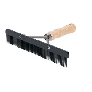 Weaver Leather Show Comb – Wood Handle With Replaceable Black Plastic Blade 1