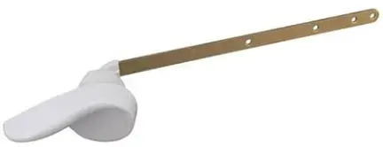 White Elite Lever Handle – 5-8-Inch Metal Arm, Modern Style 1